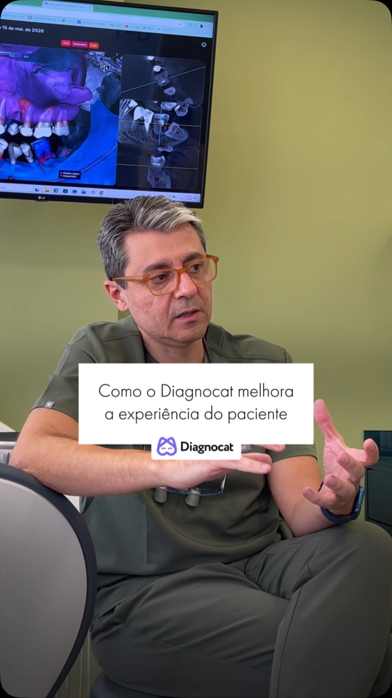 Imagem provisória de apoio digital observada no Instagram da clínica.